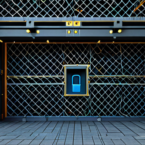 Image Prompt 1: Digital Fortress of Network Security**